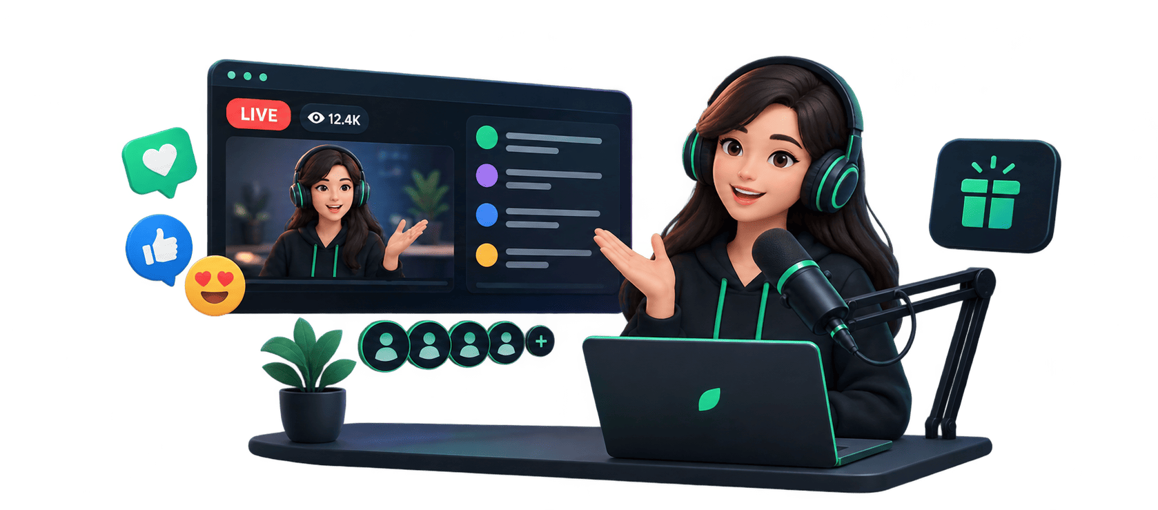 Live streaming gifts: show support in real time